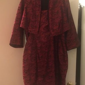 Red and Black Lane Bryant Cocktail Dress
